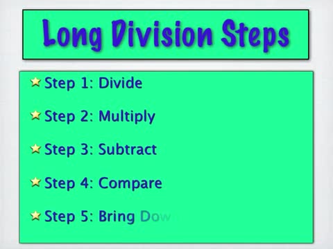 Long Division Key 1